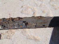 Rusted Rebar Back Side